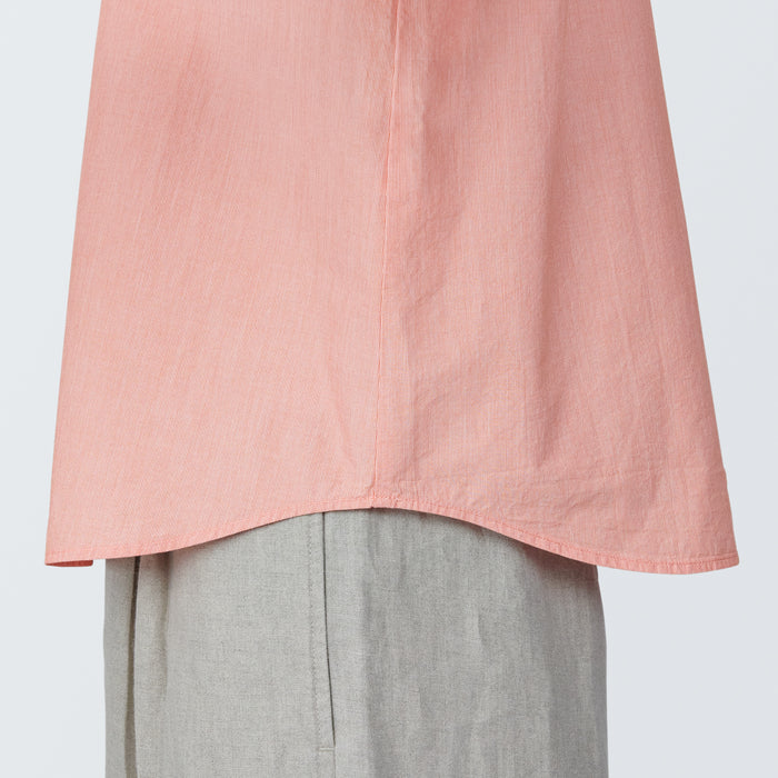 Blusa Muji Cool Touch Broadcloth Short Sleeve Striped Mujer Rosas | OO6K0C28C