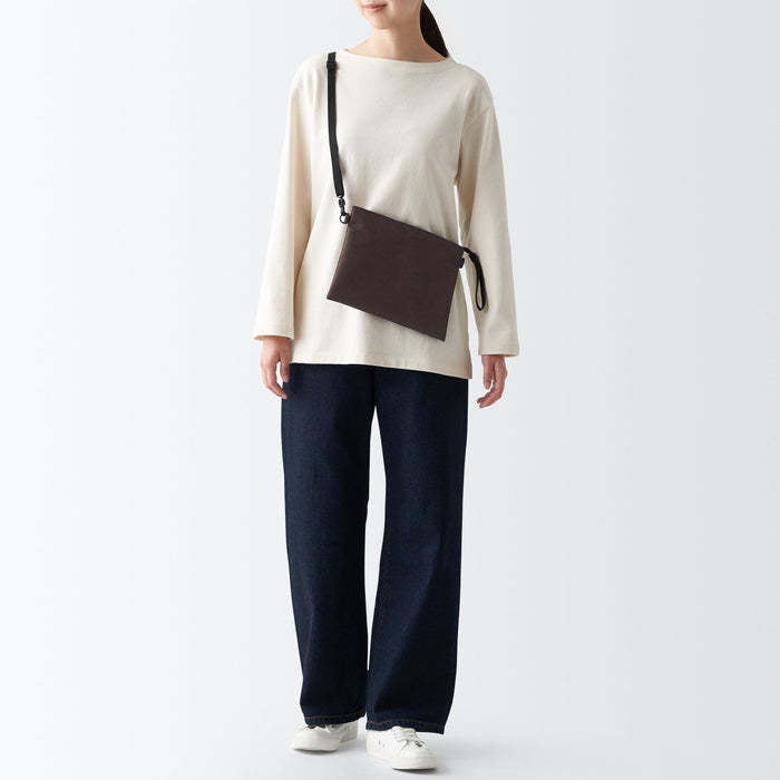 Bolsas Hombro Muji 2-Way Water Repellent Mujer Chocolate | BA9I3G64F