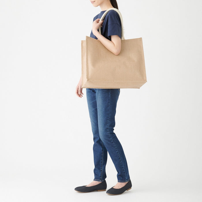 Bolso Tote Muji Jute Large/A3 Hombre Marrom | ID5P4E96U