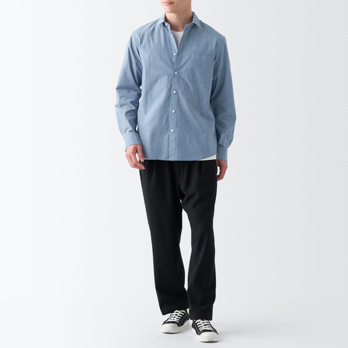 Camisas Muji Broad Hombre Azules | DM3A4E23O