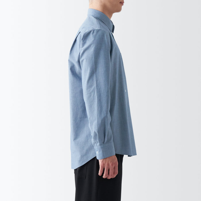 Camisas Muji Broad Hombre Azules | DM3A4E23O