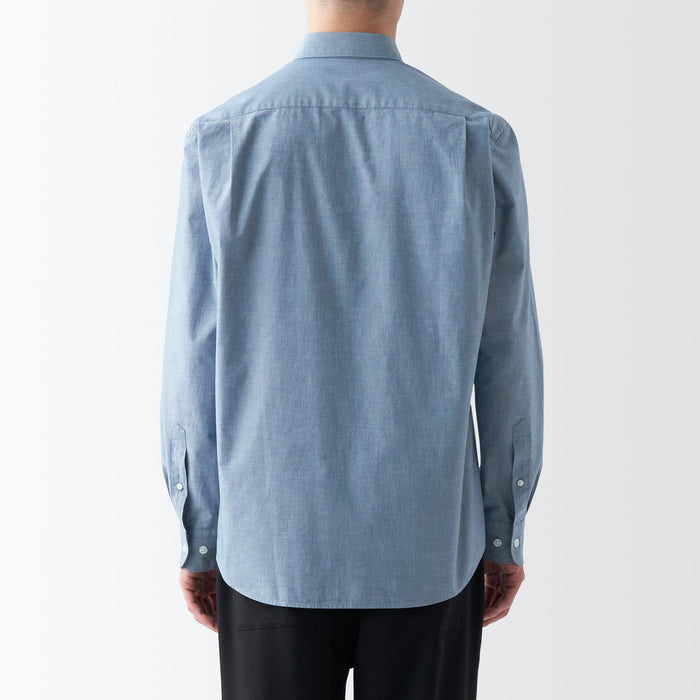 Camisas Muji Broad Hombre Azules | DM3A4E23O