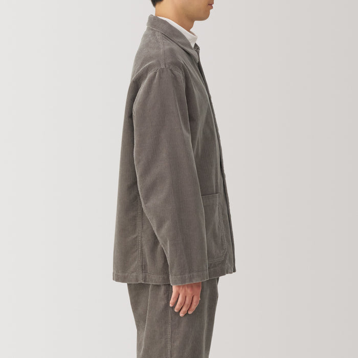 Chamarras Muji Kapok Blend Corduroy Hombre Grises | YP7F2Z13C