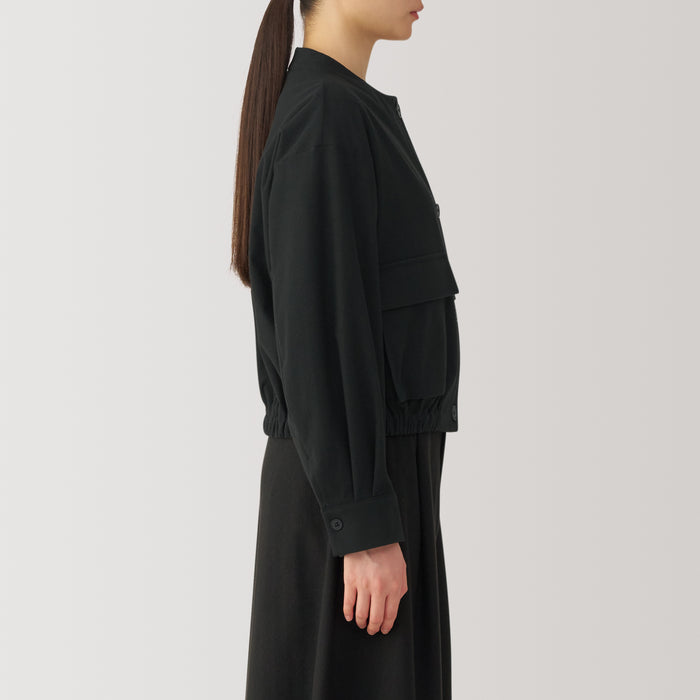 Chamarras Muji Stretch Brushed Cardigan Mujer Negros | VQ4E8L91W