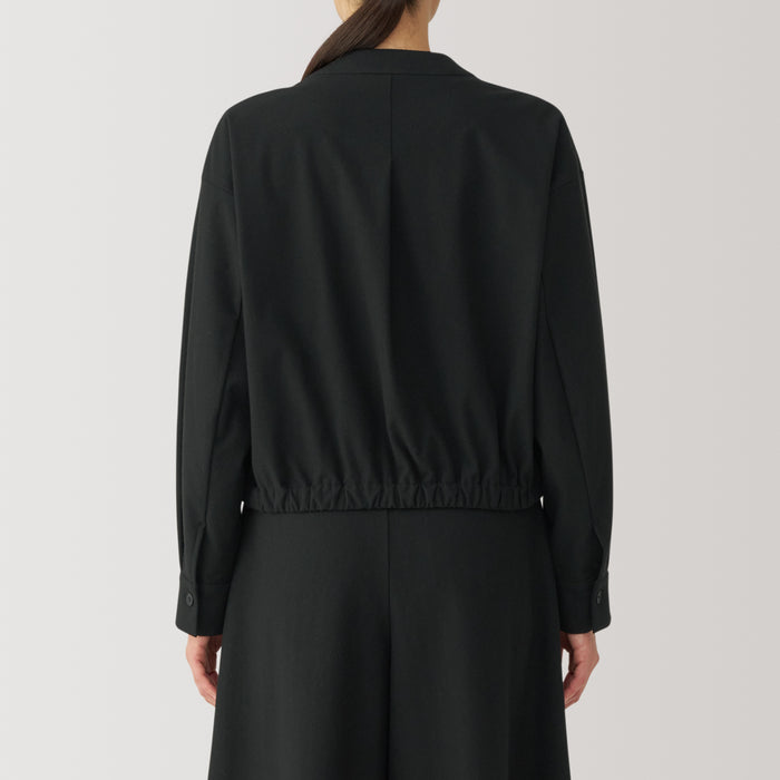 Chamarras Muji Stretch Brushed Cardigan Mujer Negros | VQ4E8L91W