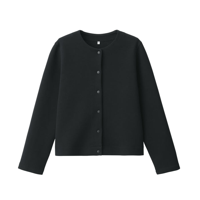 Cárdigan Muji Double Knitted Sweatshirt Mujer Blancos | YP9O1K07S