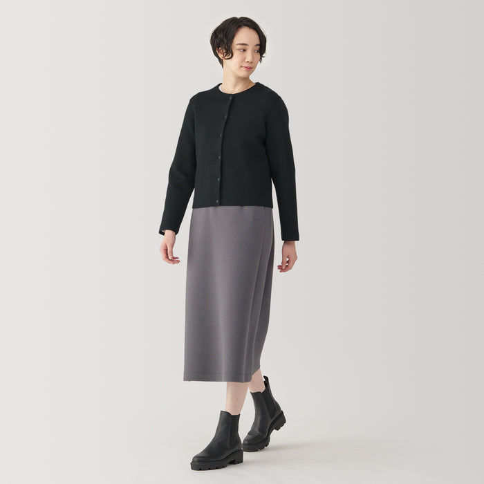 Cárdigan Muji Double Knitted Sweatshirt Mujer Blancos | YP9O1K07S