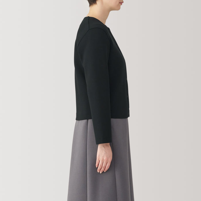 Cárdigan Muji Double Knitted Sweatshirt Mujer Blancos | YP9O1K07S