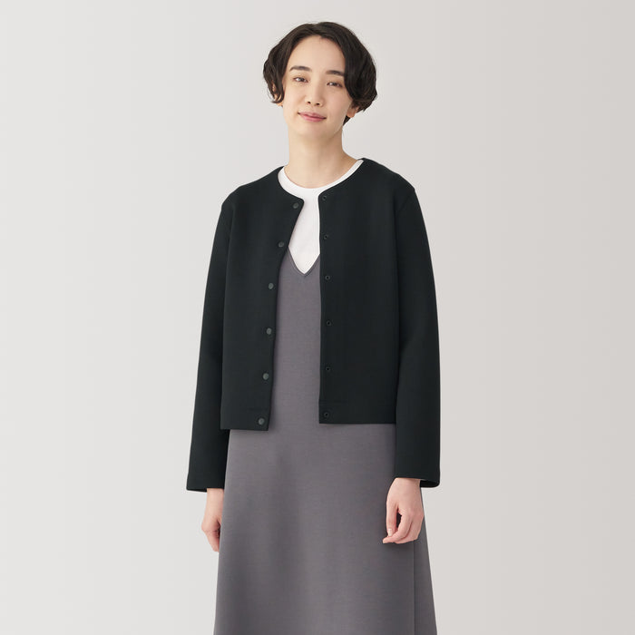 Cárdigan Muji Double Knitted Sweatshirt Mujer Blancos | YP9O1K07S