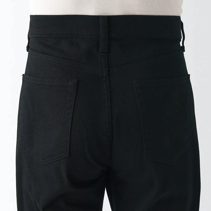 Jeans Muji Stretch Denim Slim Hombre Negros | ZL4T5R57N