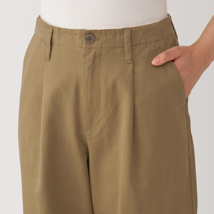 Pantalon Muji WoSlub Yarn Chino Darted Wide Hombre Marrom | FR2P0E49Y
