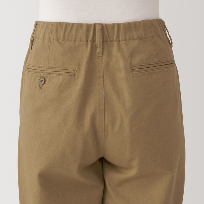 Pantalon Muji WoSlub Yarn Chino Darted Wide Hombre Marrom | FR2P0E49Y