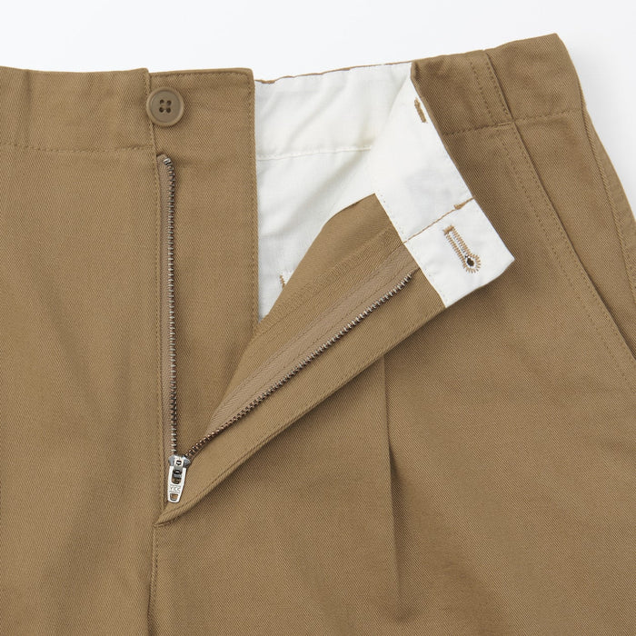 Pantalon Muji WoSlub Yarn Chino Darted Wide Hombre Marrom | FR2P0E49Y