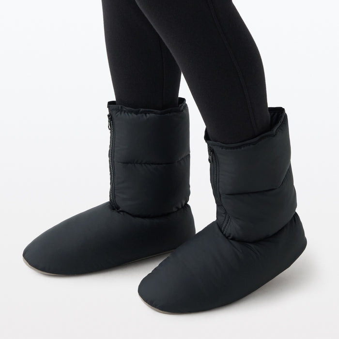 Pantuflas Muji Down Room Hombre Negros | SX2O1R28K